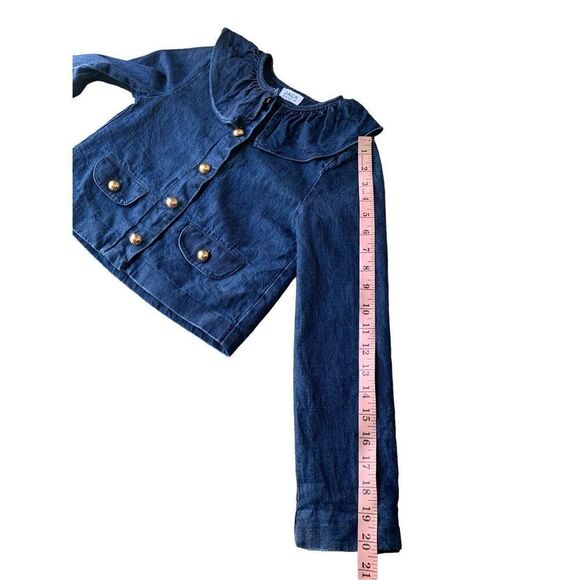 Janie & Jack Ruffled Denim Jacket - Picture 8 of 10